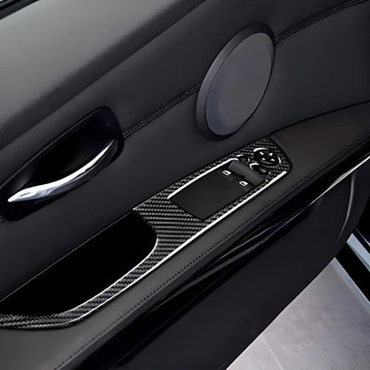 Mavlaro Fensterheberschalter-Blenden aus Echtcarbon für BMW 3er E92/E93