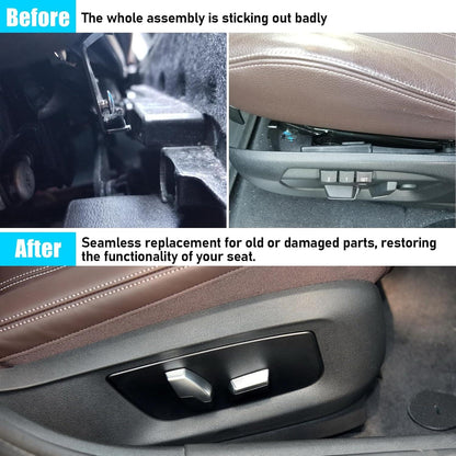 Mavlaro Sitzschienen-Abdeckung Ersatz für BMW 5er/6er/7er/X5/X6 OE 52107317458/59