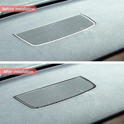 Mavlaro Carbonfaser Lautsprecherrahmen Blende für BMW X5 E70 & X6 E71 2008-2013