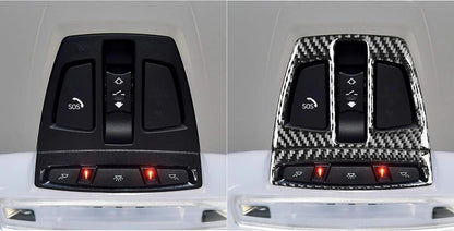 Mavlaro Echtcarbon Dachleseleuchten-Blenden 2-teilig für BMW X5 F15/F85 & X6 F16/F86