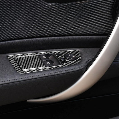 Mavlaro Echtcarbon Fensterheberschalter-Blenden für BMW 1er E81/E82/E87/E88 2008-2013