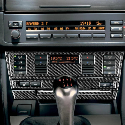 Mavlaro Echtcarbon Mittelkonsole Bedienfeld-Blenden-Set für BMW 5er E39 & M5 1998-2003