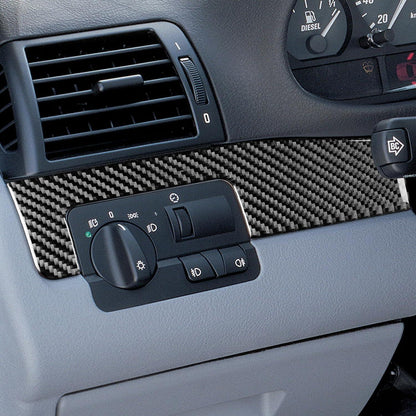 Mavlaro Echtcarbon Fahrer-Armaturenbrett-Blende links für BMW 3er E46 1998-2005