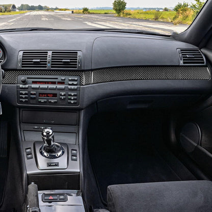Mavlaro Echtcarbon Instrumententafel-Zierleiste für BMW 3er E46 1998-2005