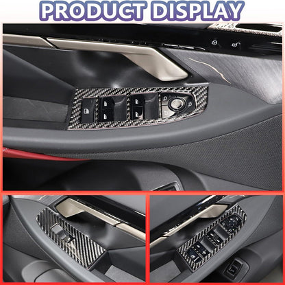 Mavlaro Carbon-Look Fensterheberschalter-Blenden 4-teilig für BMW 5er G60 2024