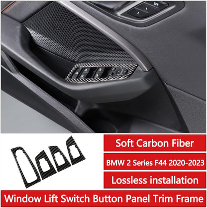 Mavlaro Carbon-Look Fensterheberschalter-Blenden 4-teilig für BMW 2er F44 2020-2023