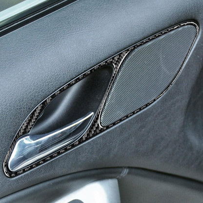 Mavlaro Echtcarbon Innentürgriff- & Hupenrahmen-Blenden für BMW 3er E46 1998-2005