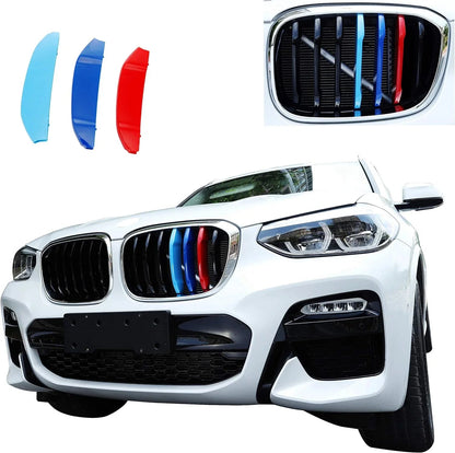 Mavlaro M-Farben Nieren-Zierstreifen für BMW X3 G01 2018-2021 & X4 G02 2019-2021