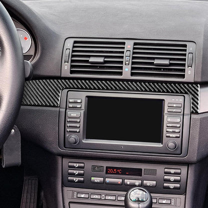 Mavlaro Echtcarbon Mittelkonsole Instrumentenleisten-Blende für BMW 3er E46 1998-2005