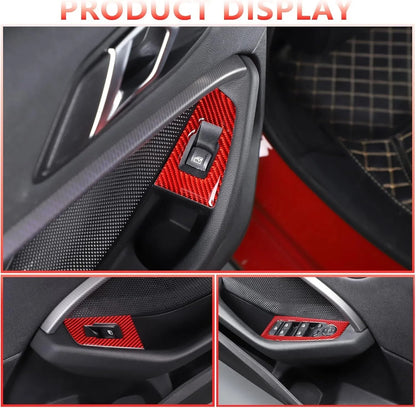 Mavlaro Carbon-Look Fensterheberschalter-Blenden 4-teilig für BMW 2er F44 2020-2023