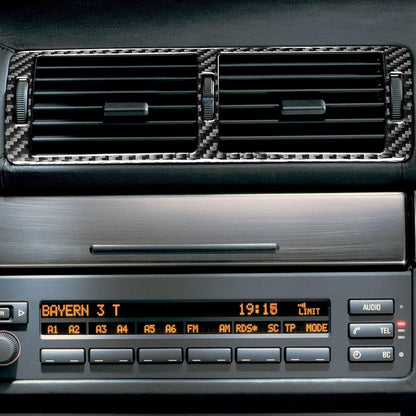 Mavlaro Echtcarbon mittlere Lüftungsdüse-Blende für BMW 5er E39 & M5 1998-2003