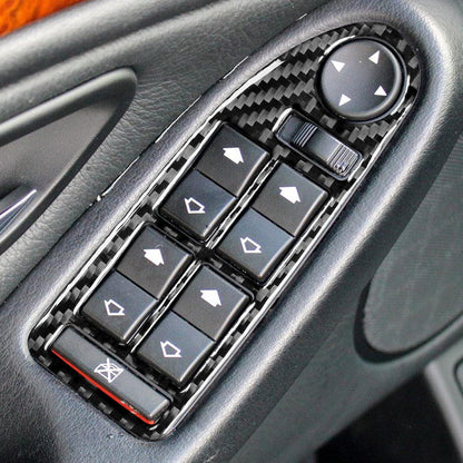 Mavlaro Echtcarbon Fensterheberschalter-Blenden für BMW 5er E39 & M5 1998-2003