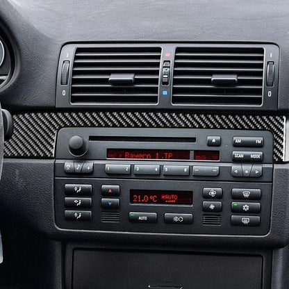 Mavlaro Echtcarbon Mittelkonsole Instrumentenleisten-Blende für BMW 3er E46 1998-2005