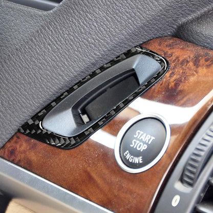 Mavlaro Carbonfaser Startknopf-Ring Blende für BMW X5 E70 & X6 E71 2008-2013