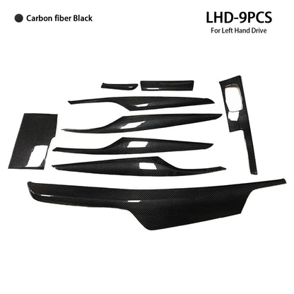 Mavlaro Echtcarbon/Forged-Carbon Innenraumleisten Set 9-teilig für BMW 5er G30/G31 2018-2023 Linkslenker