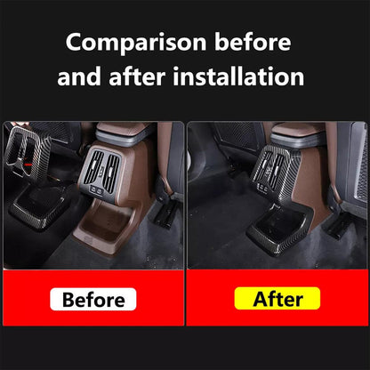Mavlaro Fond-Luftauslass Anti-Kick Cover Carbon-Optik 3M für BMW X1 U11 2023-2024