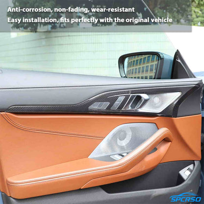 Mavlaro Real Carbon Fiber Interior Door Handle Trim for BMW 8 Series G16 & F93 (2019+)