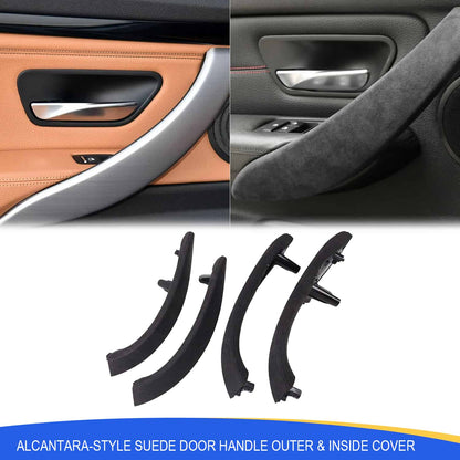 Mavlaro Alcantara-style suede Door Handle Outer & Inside Cover – Fits BMW F30 F80 F31 F32 (2012-2019)