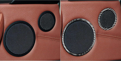 Mavlaro Echtcarbon Lautsprecher-Ringblenden 6-teilig für BMW X5 F15/F85 & X6 F16/F86