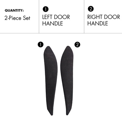 Mavlaro Interior Door Handle Covers – Suitable for BMW 3/4 Series F30-F36 and M3/M4 F80/F82/F83, available in genuine leather and Alcantara materials, compatible with left-hand drive and right-hand drive models.