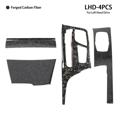 Mavlaro Echtcarbon Mittelkonsole-Schaltbereich Blende für BMW 5er G30/G31 2018-2023 Linkslenker