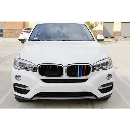 Mavlaro M-Farben Nieren-Zierstreifen für BMW X5 F15 2014-2018 & X6 F16 2015-2016