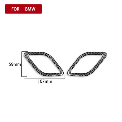 Mavlaro Echtcarbon Seiten-Defroster Luftauslass Rahmen 2-teilig für BMW X1 E84 2013-2015