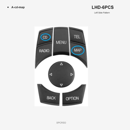 Mavlaro CIC iDrive Multimedia-Tasten Ersatzset für BMW E/F Modelle