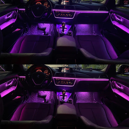 Mavlaro 9-Farben LED Ambientebeleuchtung Türleisten für BMW 3er F30 2012-2018 CIC/NBT