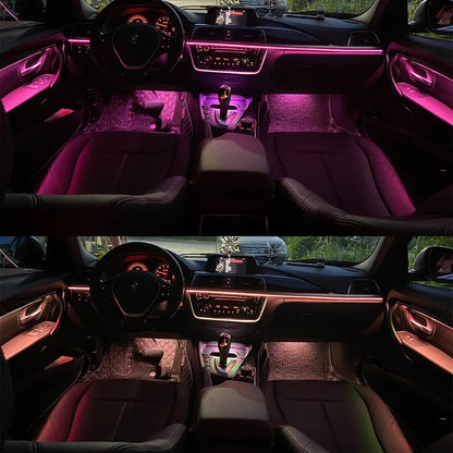 Mavlaro 9-Farben LED Ambientebeleuchtung Türleisten für BMW 3er F30 2012-2018 CIC/NBT