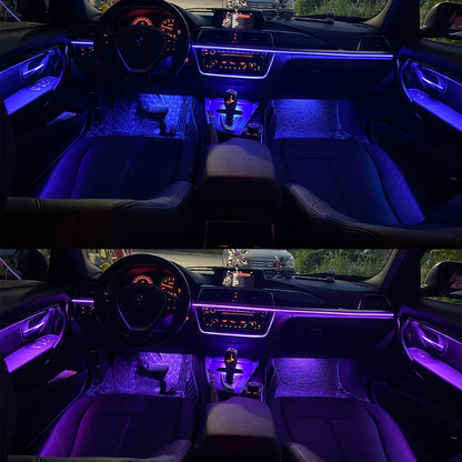 Mavlaro 9-Farben LED Ambientebeleuchtung Türleisten für BMW 3er F30 2012-2018 CIC/NBT