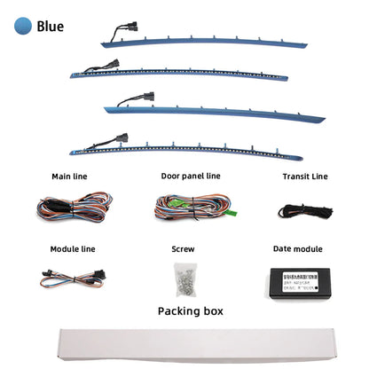 Mavlaro 9-Farben LED Ambientebeleuchtung Türleisten für BMW 3er F30 2012-2018 CIC/NBT