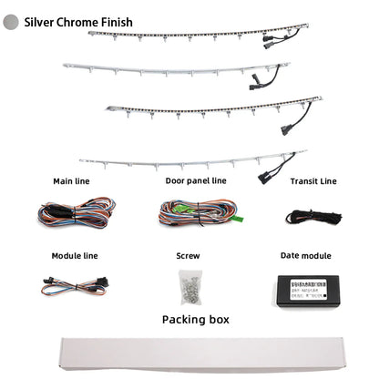 Mavlaro 9-Farben LED Ambientebeleuchtung Türleisten für BMW 3er F30 2012-2018 CIC/NBT