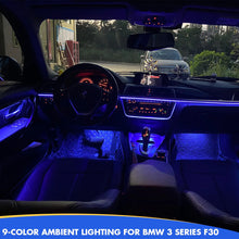 Mavlaro 9-Farben LED Ambientebeleuchtung Türleisten für BMW 3er F30 2012-2018 CIC/NBT