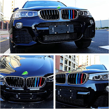 Mavlaro M-Farben Nieren-Zierstreifen für BMW X3 F25 2011-2017 & X4 F26 2014-2017
