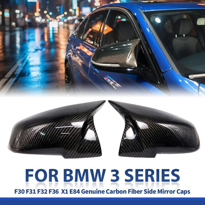 Mavlaro Echtcarbon/Forged-Carbon Spiegelkappen Ersatz für BMW F30/F31/F32/F36 & X1 E84