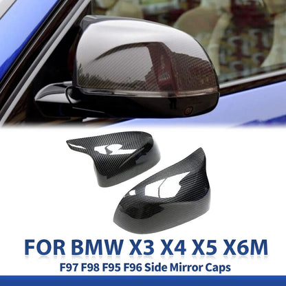 Mavlaro Echtcarbon Spiegelkappen 2-teilig für BMW X3M F97/X4M F98/X5M F95/X6M F96 2019-2023