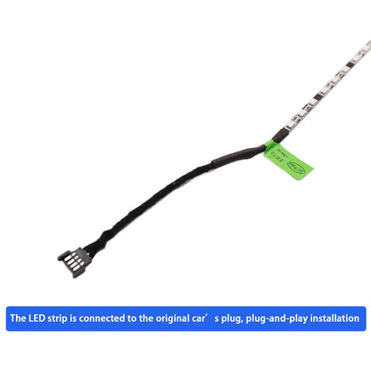 Mavlaro LED Ambientebeleuchtung Türleisten 4-teilig für BMW 5er F10/F11 2010-2017 Blau/Orange