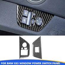 Mavlaro Echtcarbon Fensterheberschalter-Blenden 2-teilig für BMW Z4 E85/E86 2003-2008