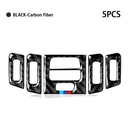 Mavlaro 5D Carbon-Optik Mittelkonsole- und Lüftungsblende Version A für BMW E90/E92/E93