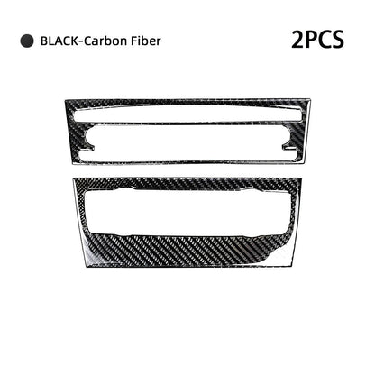 Mavlaro Echtcarbon CD- und Klimabedienteil-Blende Style C für BMW E90/E92/E93