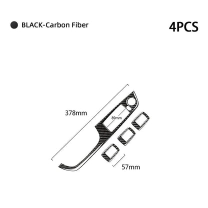 Mavlaro Echtcarbon Fensterheberschalter-Blenden 4-teilig für BMW 3er E90