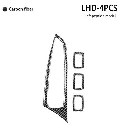 Mavlaro Soft-Carbon Fensterheberschalter-Blenden für BMW X3 F25 2011-2017 & X4 F26 2014-2017