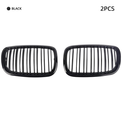 Mavlaro Nieren Kühlergrill Doppelsteg Schwarz für BMW X5 E70 2007-2013 & X6 E71 2008-2014