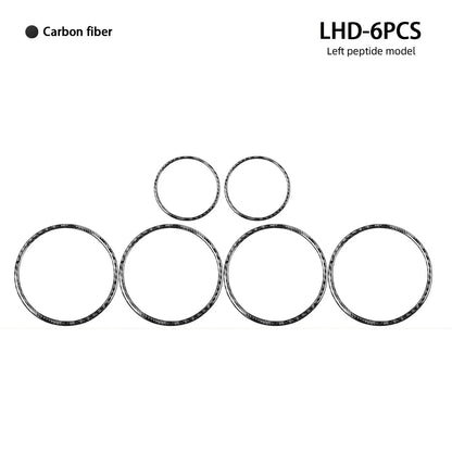 Mavlaro Echtcarbon Lautsprecher-Ringblenden 6-teilig für BMW X5 F15/F85 & X6 F16/F86