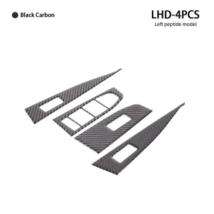 Mavlaro Carbon-Look Fensterheberschalter-Blenden 4-teilig für BMW 5er G60 2024