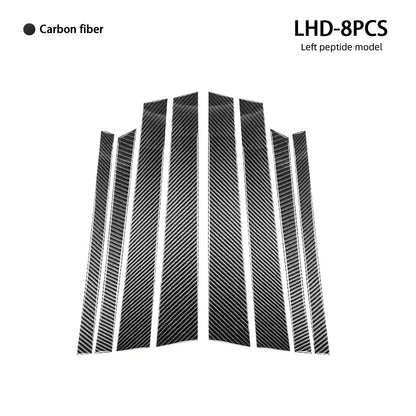 Mavlaro Echtcarbon B- & C-Säulen Fensterblenden 8-teilig für BMW X5 F15/F85 2014-2018