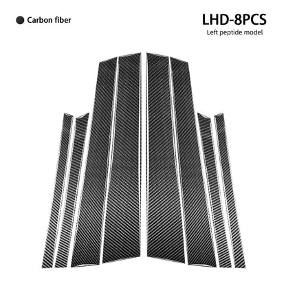 Mavlaro Echtcarbon B- & C-Säulen Fensterblenden 8-teilig für BMW X6 F16/F86 2015-2019