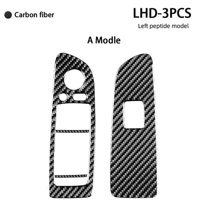 Mavlaro Echtcarbon Fensterheberschalter-Blenden für BMW 1er E81/E82/E87/E88 2008-2013