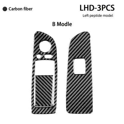 Mavlaro Echtcarbon Fensterheberschalter-Blenden für BMW 1er E81/E82/E87/E88 2008-2013